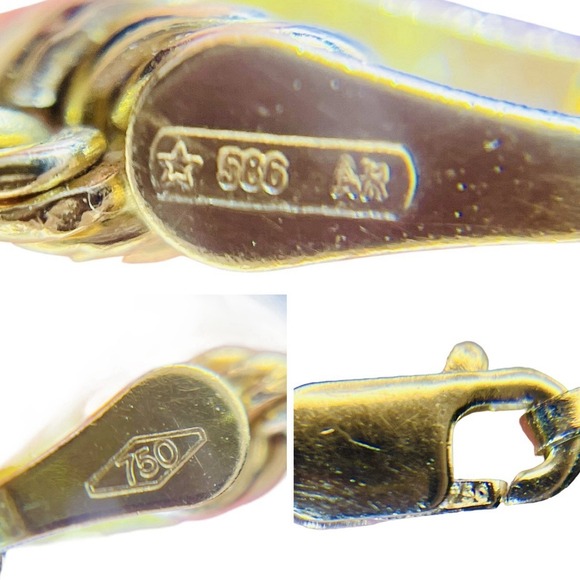 Ross Simons Italian 2.7mm 18kt Yellow Gold Rope Chain Bracelet 7.5" 2g 750 AR ⭐️ - Picture 6 of 9